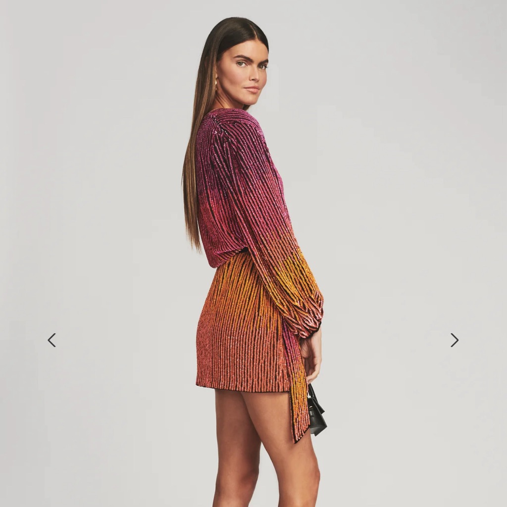 Gabrielle Sequin Ombr Robe